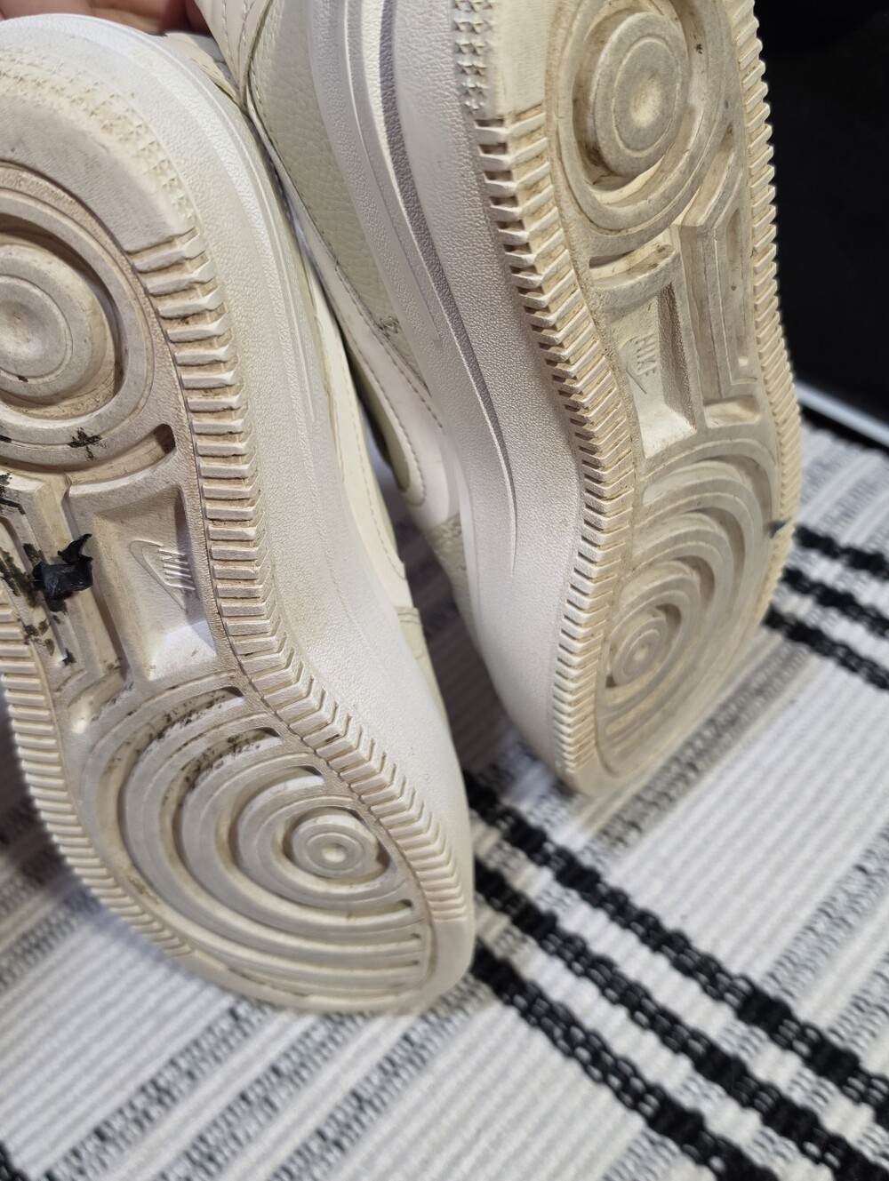 Nike Air Force 1 '07 Sail Cream Leather Sneakers Women's 8.5 - Picture 5 of 5